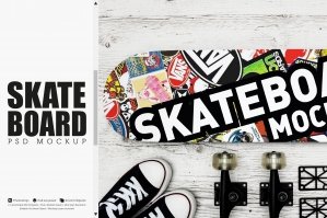 Skateboard Mockup 04