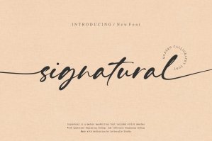 Signatural Signature Script Font