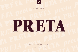 Preta Handwritten Typeface