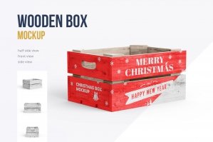 Christmas Box Mockup 3 PSD