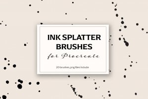 Procreate Ink Splatter Brushes