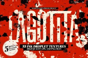 La Gogita: 33 Ink Droplet Textures