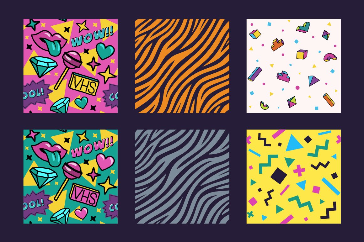 The 90s Vector Graphic Set