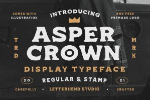 Asper Crown - Display Typeface