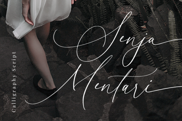 Senja Mentari - Modern Script - Design Cuts