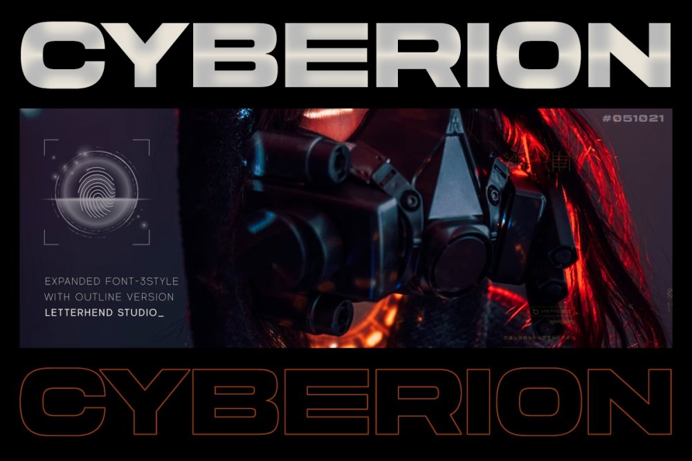 Cyberion Futuristic Tech Font