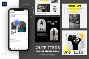 Outfitters Instagram Social Media Templates