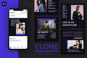 Clone Instagram 30 Social Media Templates