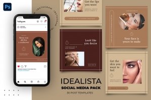 Idealista Instagram Social Media Templates Pack