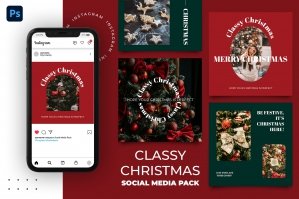 Classy Christmas 30 Instagram Templates