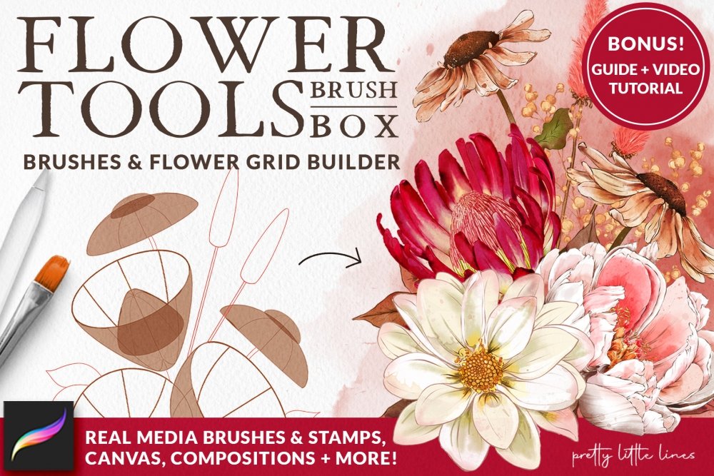 Flower Tools Brush Box