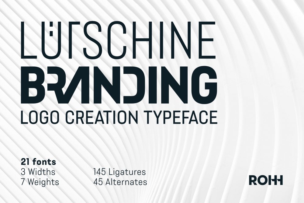 Lütschine Branding Logo Creator Typeface