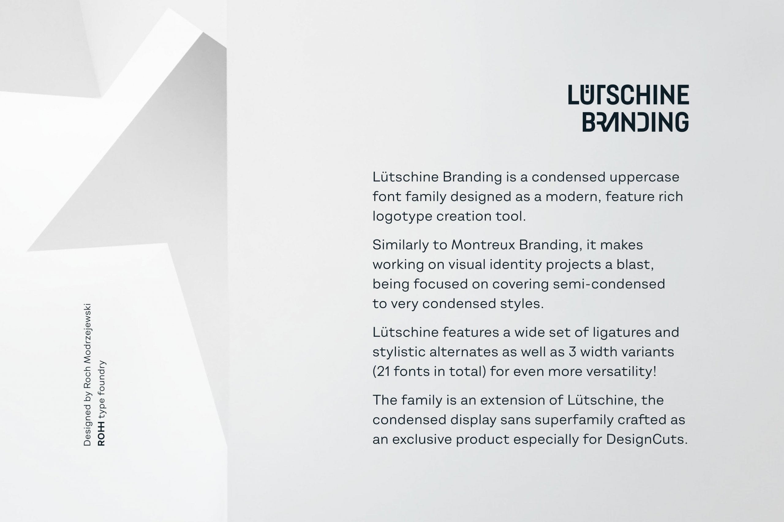 Lütschine Branding – Logo Creator Typeface