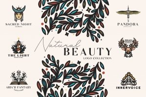 Natural Beauty Logo Collection