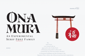 Onamura - Serif Experimental Display Fonts
