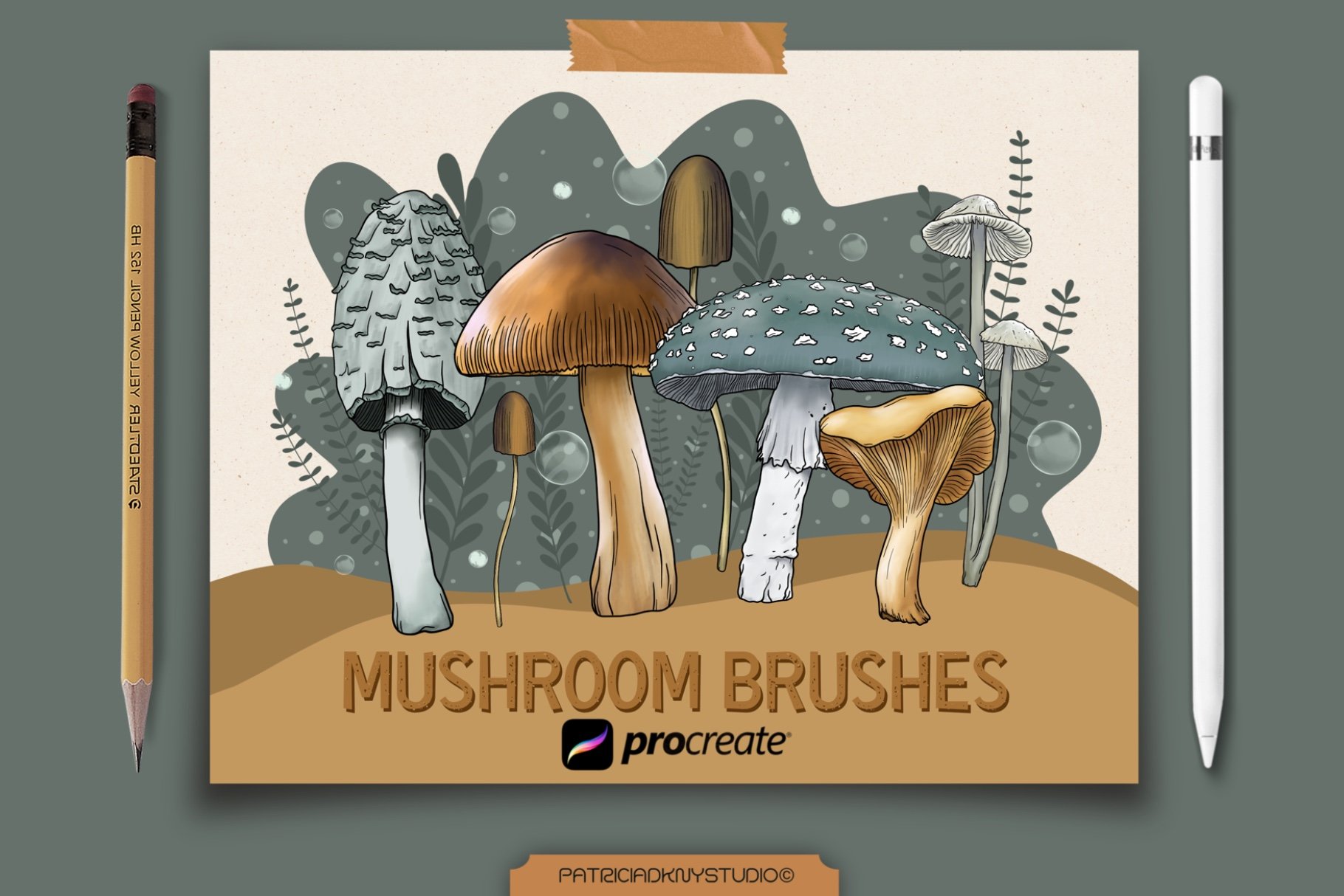 procreate mushroom brush free