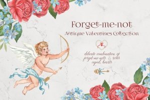 Forget-Me-Not Antique Valentines