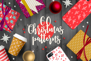 60 Christmas Seamless Patterns