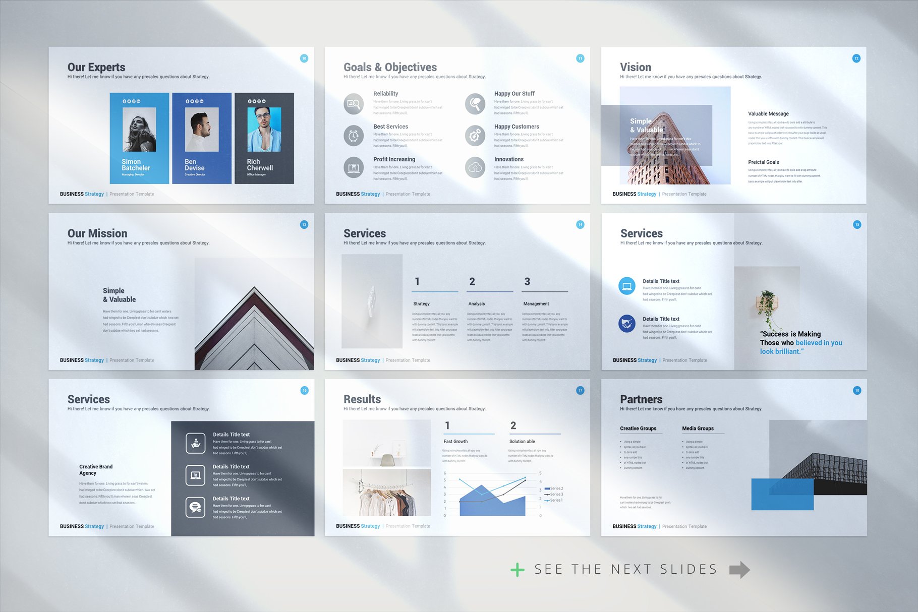 Business Strategy Keynote Template - Design Cuts