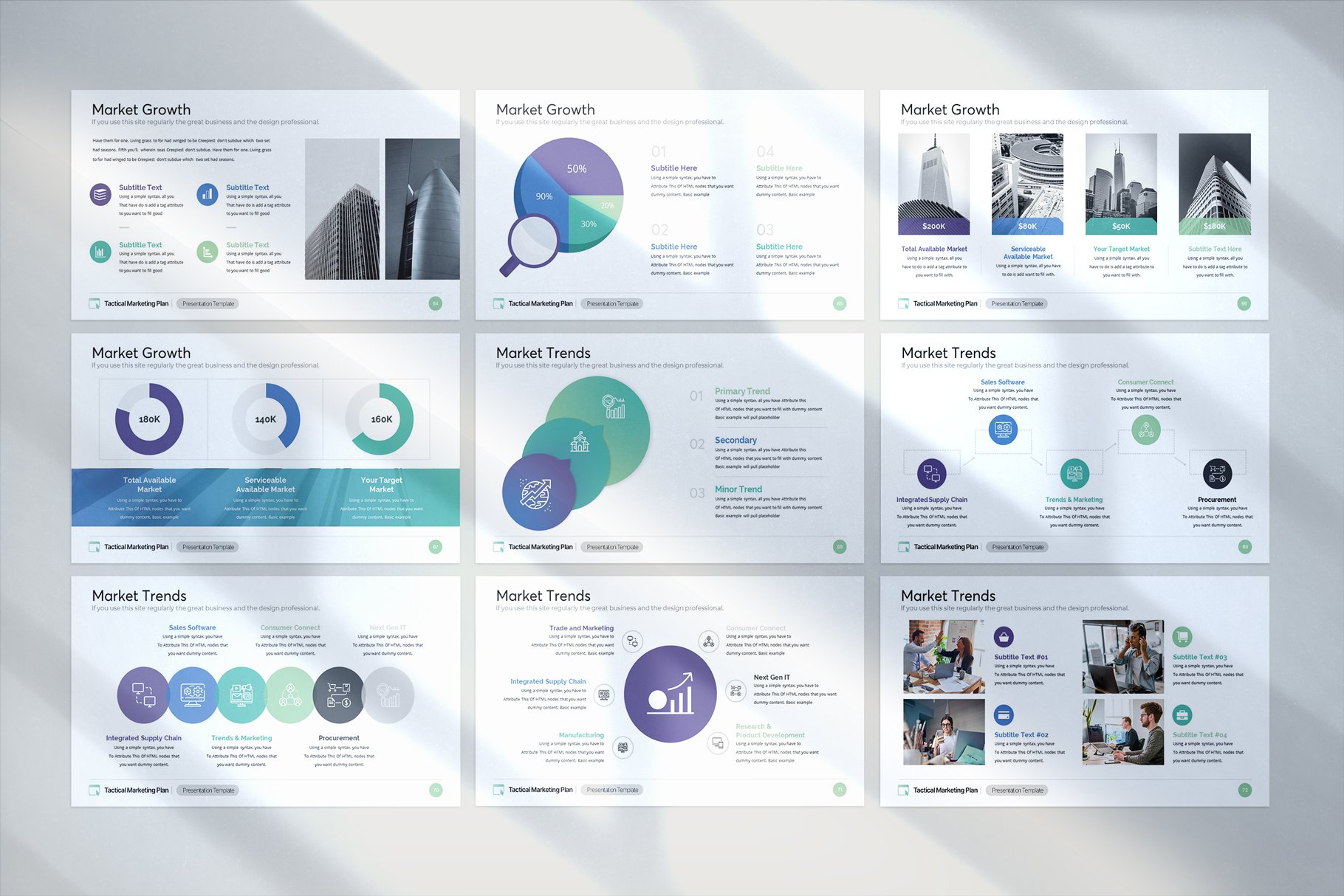 Tactical Marketing Plan Keynote Template - Design Cuts