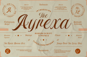 Ayrexa Typeface