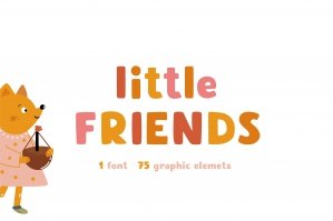 Little Friends - Hand Drawn Font
