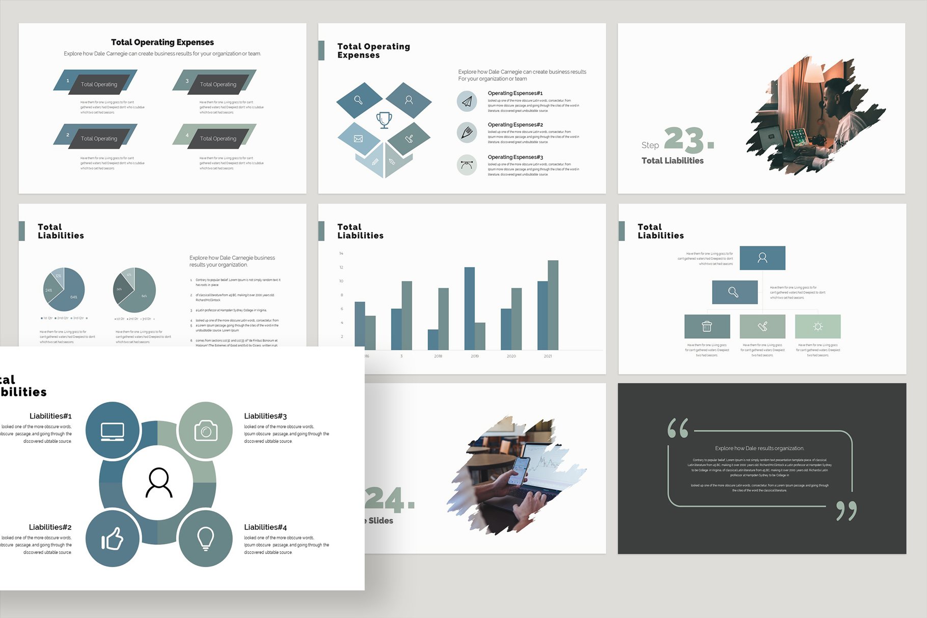 Annual Report PowerPoint Template - Design Cuts