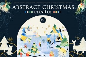 Christmas Abstract Watercolor Creator