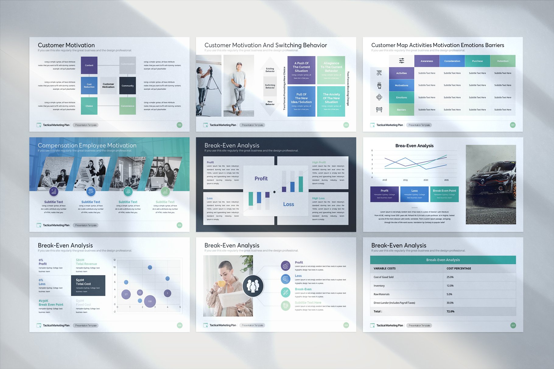 Tactical Marketing Plan Keynote Template - Design Cuts