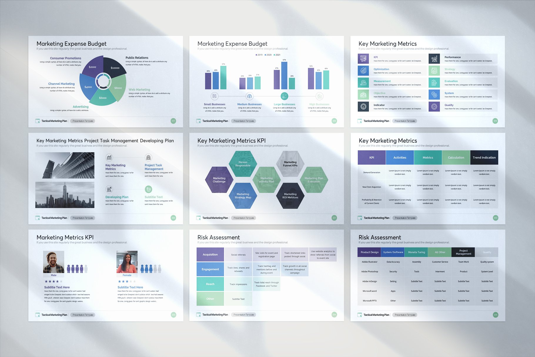 Tactical Marketing Plan Keynote Template - Design Cuts