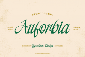 Auforbia Typeface