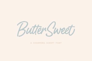 ButterSweet - Smooth Script Font