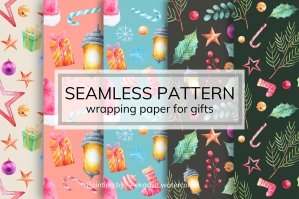 Seamless Pattern for Gift Wrapping Paper