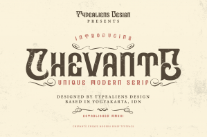 Chevante Typeface