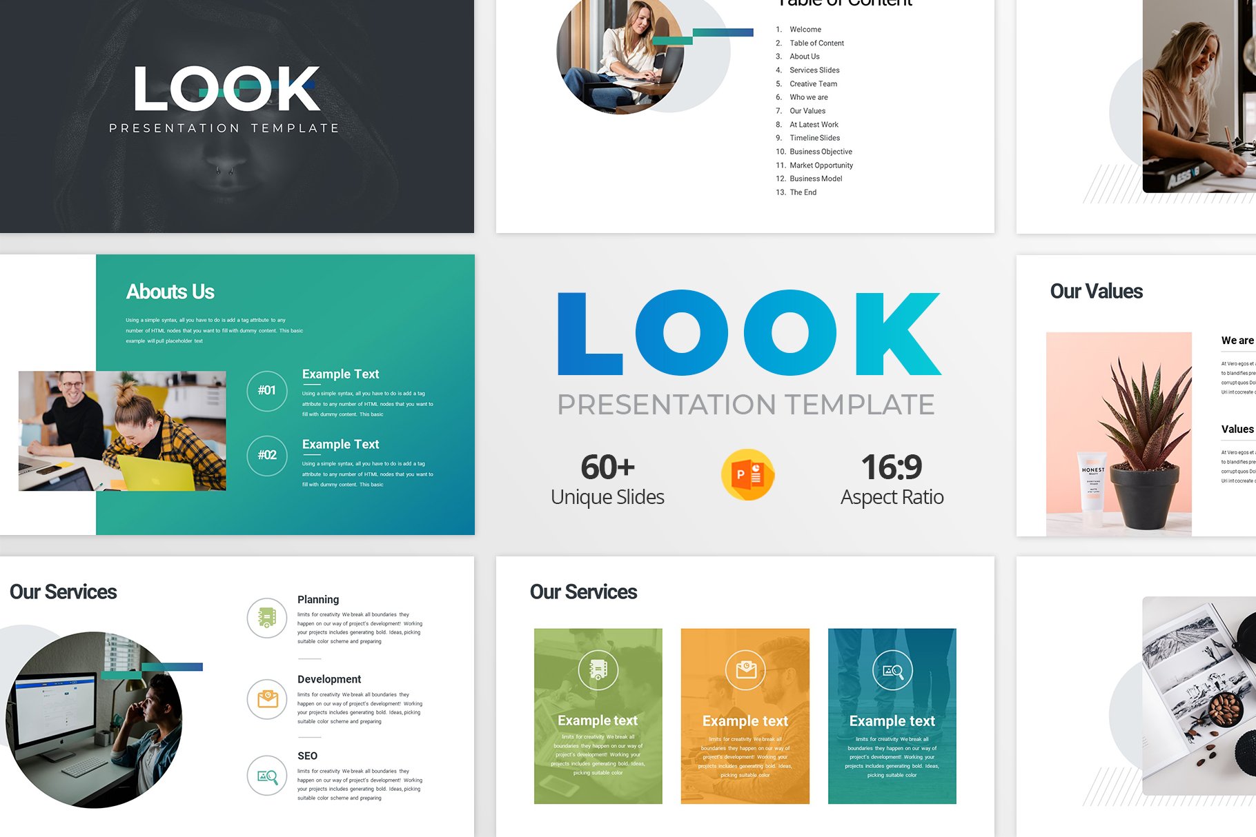 Look Powerpoint Template - Design Cuts