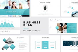 Business Plan Keynote Template 2 - Design Cuts