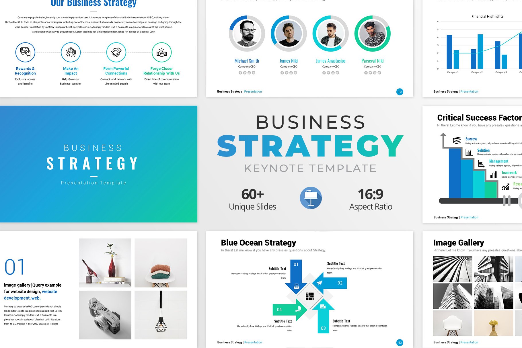 Business Strategy Keynote Template 2 - Design Cuts