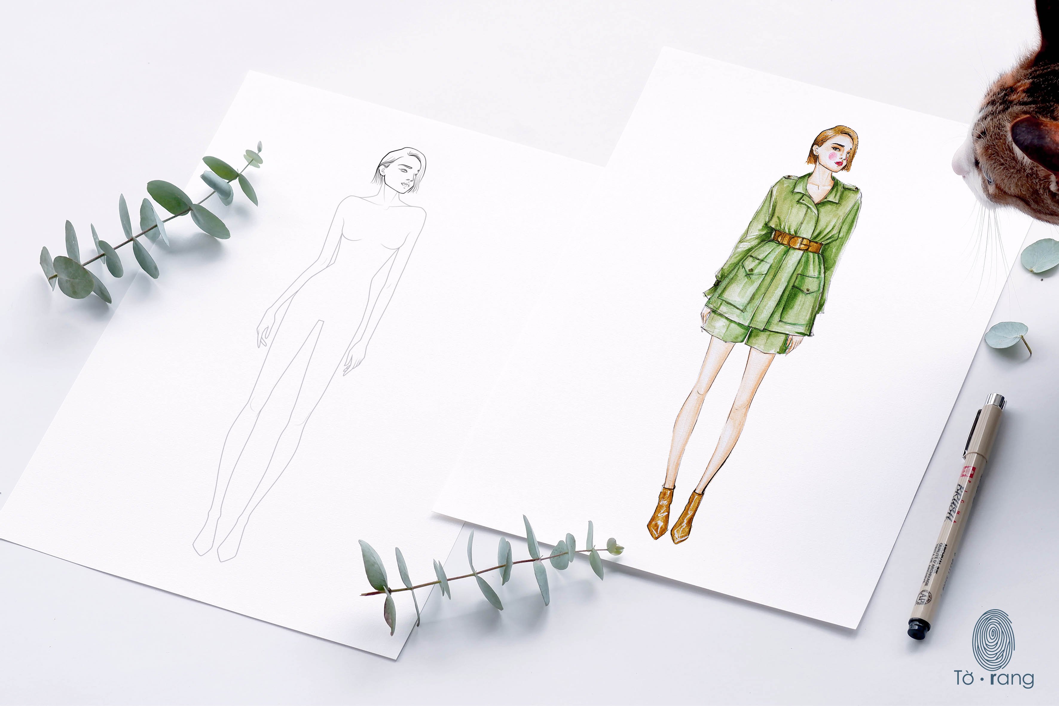 Fashion Illustration Sketches Poses Stock Photos - 60,392 Images |  Shutterstock