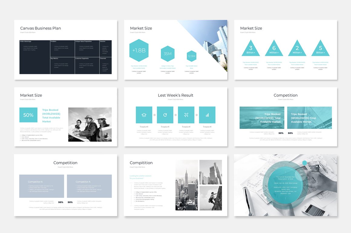 Business Plan Keynote Template 2 - Design Cuts