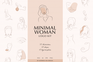 Minimal Woman Logo Collection