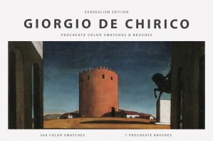 Giorgio De Chirico's Procreate Brushes & Color Swatches