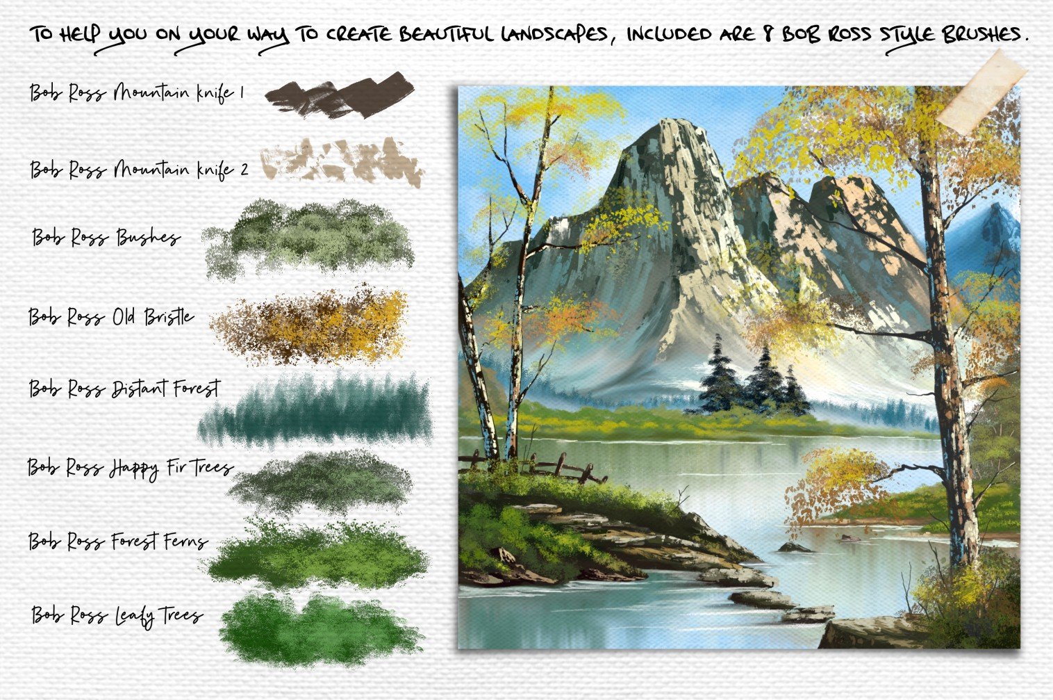 Painting Supplies - Landscape - Bob Ross Brushes & Knives - Page 1 - Bob  Ross Inc.