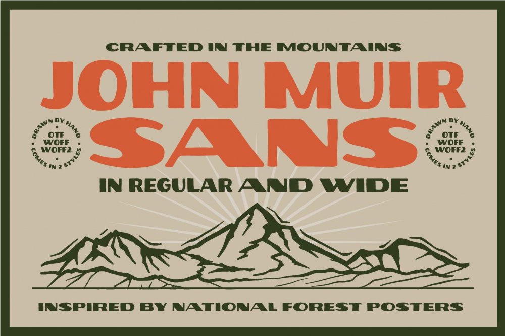 John Muir Sans Vintage Font