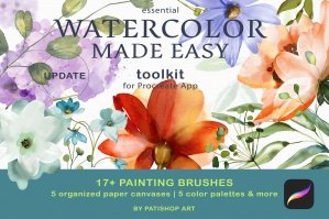 Watercolor Procreate Brushes Pack