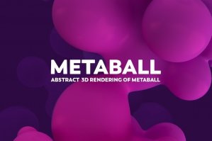 Abstract 3d Render Of Metaball
