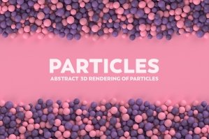 Abstract 3d Rendering Of Particle - Purple And Pink