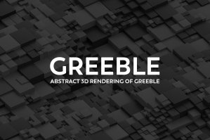 Abstract 3d Rendering Of Greeble - Gray Black And White