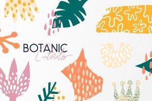 Abstract Botanical Cutout Shapes