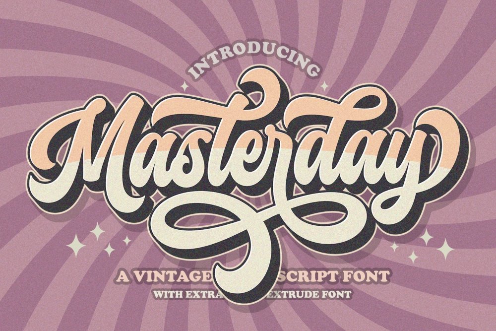 Masterday – Vintage Retro Font