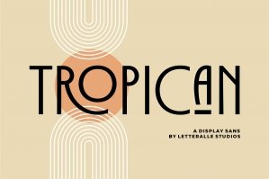 Tropican Display Sans Serif Font